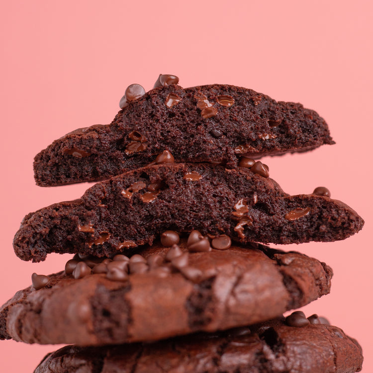 Vegan-Friendly Double Chocolate Brownie Cookie