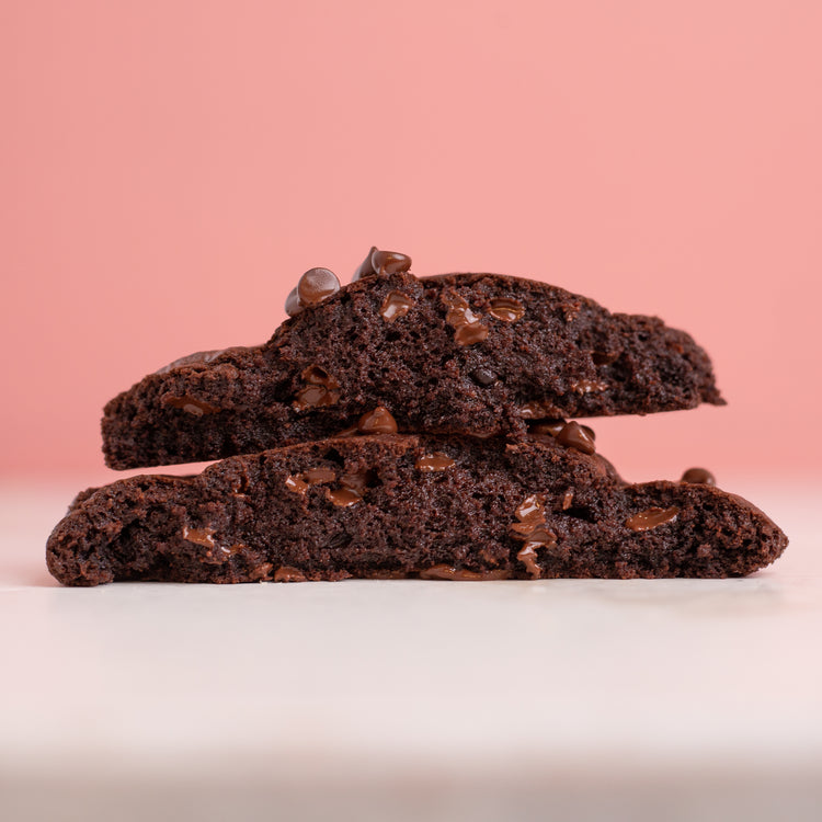 Vegan-Friendly Double Chocolate Brownie Cookie