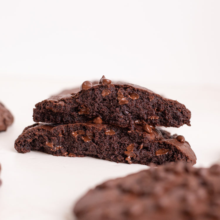 Vegan-Friendly Double Chocolate Brownie Cookie